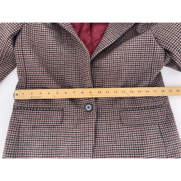 SANDRO Tomy Single-Breasted Houndstooth Wool-Blend Blazer Women's EU 36 / US 4 - Picture 14 of 16